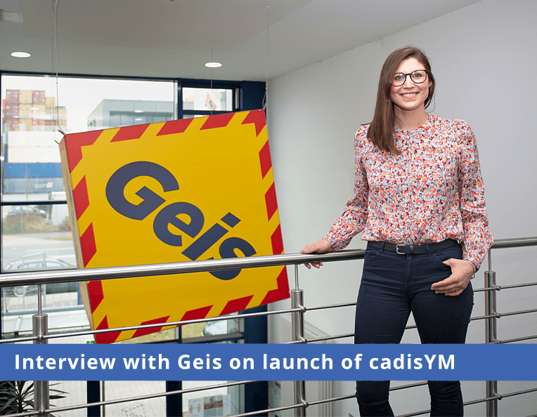Photograph of Martina Fink from Geis, Nuremberg. Interview on the introduction of cadis Yard Manager.