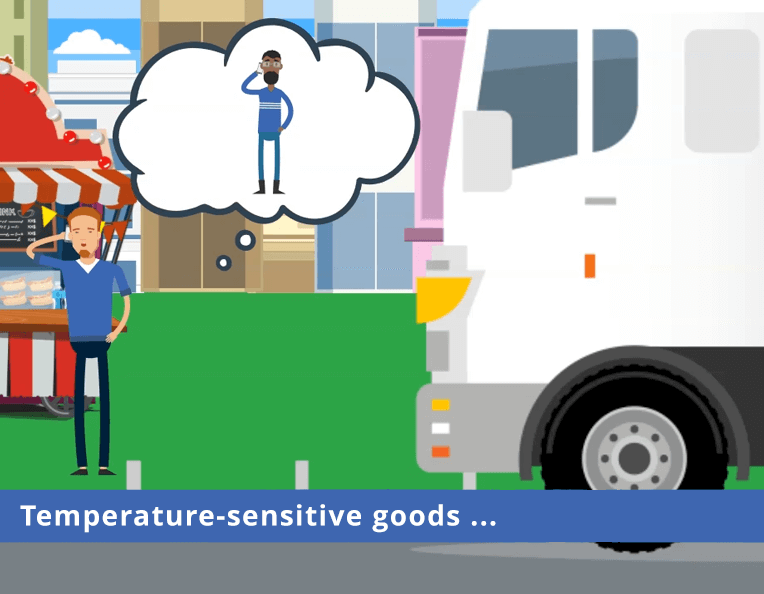Key visual for web news about temperature-sensitive goods